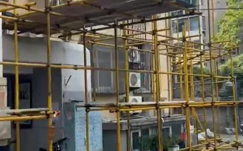 皇姑墳小區(qū)舊改外墻腳手架搭設(shè)-(1)