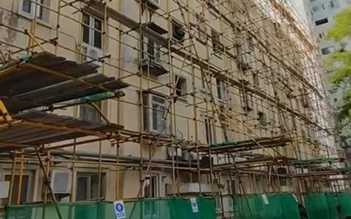 皇姑墳小區(qū)舊改外墻腳手架搭設(shè)-(2)